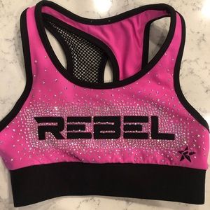 Rebel sports bra w/ mesh back